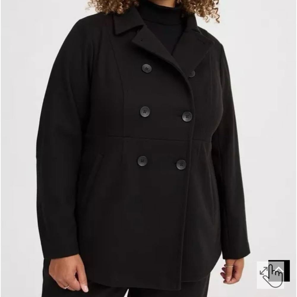 Torrid Cozy Double Breasted Peacoat; 2X